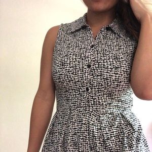 F21 Black and white dress